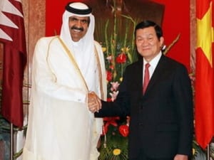 Quốc vương Nhà nước Qatar Sheikh Hamad Bin Khalifa Al Thani thăm chính thức Việt Nam