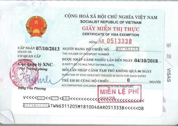 5 year Vietnam visa