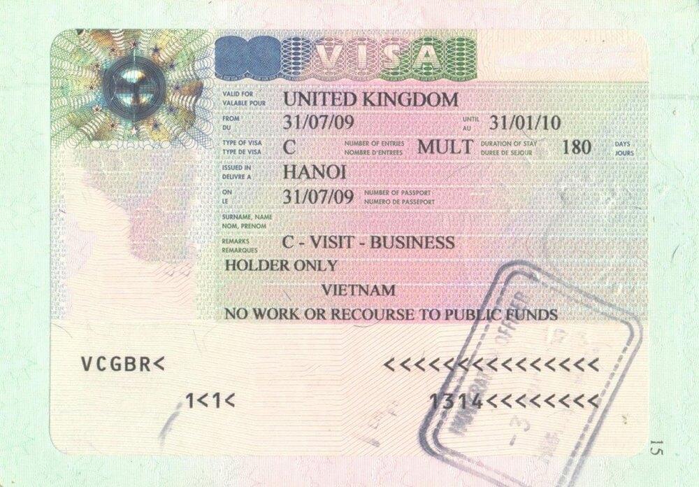 thủ tục xin visa du lịch Anh